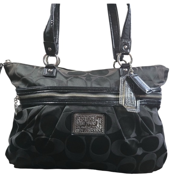 Coach Poppy black with 2 tags -2012 collectible - Picture 1 of 4